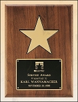 American Walnut Plaque with 5