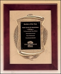 Rosewood Piano Finish Frame Plaque with Cast Relief 14