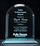 Arch Series Acrylic Award on Acrylic Base. 6-1/2