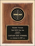 American Walnut Plaque with 4