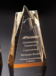 Corporate Acrylic Series Gold Star Trophy  Small