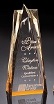Corporate Acrylic Series Gold Star Trophy Medium