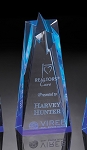 Corporate Acrylic Series Blue Star Award Medium