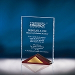 Crystal Plaque - Wood Base