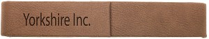 Dark Brown Leatherette Single Pen Case