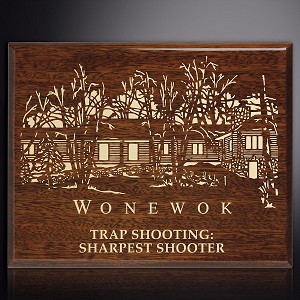 Aberdeen Walnut Laser Plaque 10-1/2