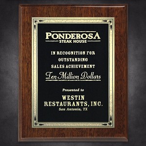 Aberdeen Walnut Plaque 10-1/2