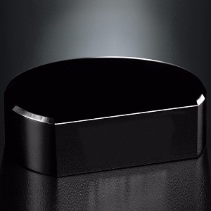 Black Glass Base - Cut Circle 1