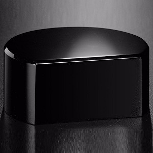 Black Glass Base - Cut Circle 1-1/2