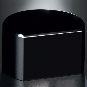 Black Glass Base - Cut Circle 2
