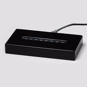 Black Piano Finish Lighted Rectangle Base 6-1/2