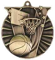 2 inch  Basketball Victory Medal