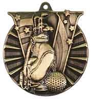 2 inch  Golf Victory Medal