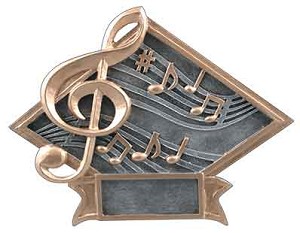 6X8.5 MUSICDIAMOND PLATE-Large