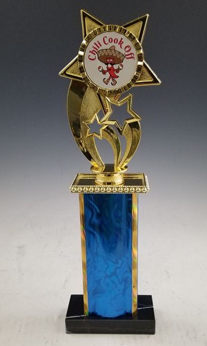 Traditional Wide Single Column Trophy