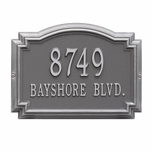 Pewter Silver Williamsburg Standard Wall Two Line