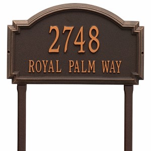 Oil Rubbed Bronze Williamsburg Estate Lawn Two Line