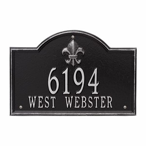 Black Silver Bayou Vista Standard Wall Two Line