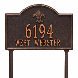 Oil Rubbed Bronze Bayou Vista Standard Lawn Two Line
