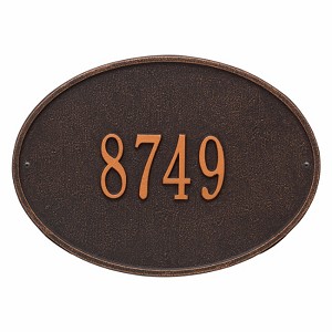 Oil Rubbed Bronze Hawthorne Oval Standard Wall One Line