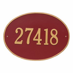 Red Gold Hawthorne Oval Estate Wall One Line