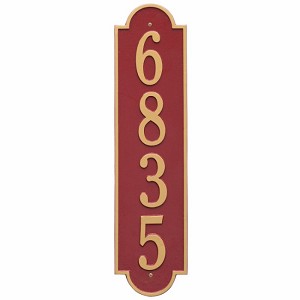 Red Gold Richmond Vertical Estate Wall One Line