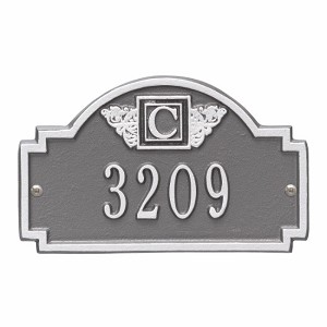 Pewter Silver Monogram Petite Wall One Line