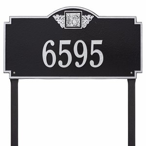 Black Silver Monogram Estate Lawn One Line