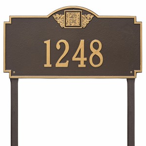 Bronze Gold Monogram Estate Lawn One Line