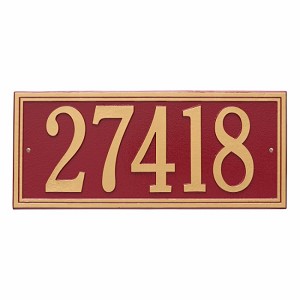 Red Gold Double Line Estate Wall One Line
