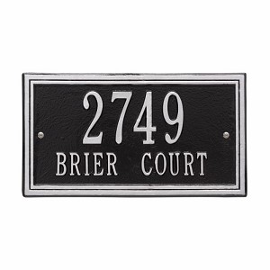 Black Silver Double Line Standard Wall Two Line
