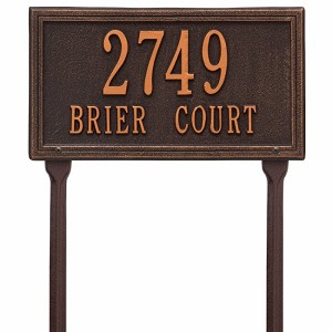 Oil Rubbed Bronze Double Line Standard Lawn Two Line